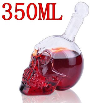 Skull Glas Whisky Wodka Wijn Kristallen Fles Geesten Kopjes Transparant Wijn Drinkbekers Bar Thuis Hotsale Grote Verkoop 350ML