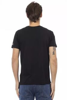 Skull Graphic V-hals T-shirt Zwart - M