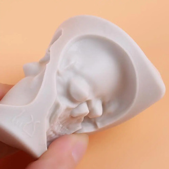 Skull Shaped Silicone Molds Tricky Halloween DIY Handmade Decor Sugar Craft Moulds Cake Tools Mold Fondant Chocolate Cake Y1I1