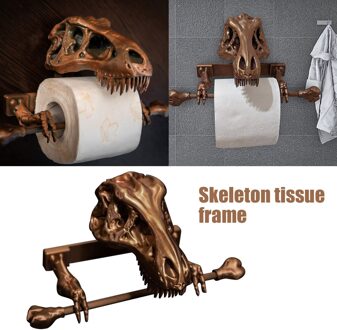 Skull Toiletrolhouder Wall Mounted Toiletpapier Opbergdoos Mount Tissue Roll Hanger Badkamer Accessoires