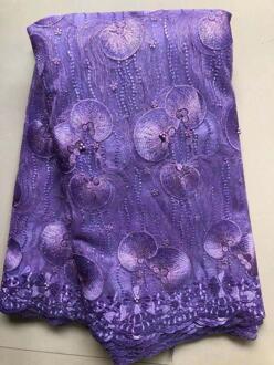 Sky Blue Afrikaanse Franse Netto Kant Stof Tulle Mesh Kant Bruids Nigeriaanse Trouwjurk Kant Voor Vrouw YLL8569 AS PIC2