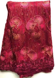 Sky Blue Afrikaanse Franse Netto Kant Stof Tulle Mesh Kant Bruids Nigeriaanse Trouwjurk Kant Voor Vrouw YLL8569 AS PIC4