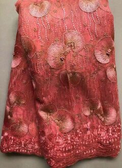 Sky Blue Afrikaanse Franse Netto Kant Stof Tulle Mesh Kant Bruids Nigeriaanse Trouwjurk Kant Voor Vrouw YLL8569 AS PIC6