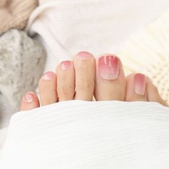 Sky Burns Red Toenail Art Stickers 24 pcs