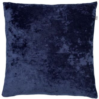 SKY - Kussenhoes velvet 45x45 cm - Insignia Blue - donkerblauw