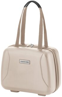 'Skyhopper' Beautycase Make-up Koffer Luxe Toilettas Cijferslot Champagne Beige