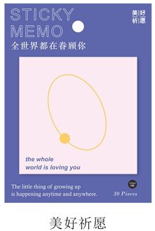 Skyisle U Zijn De Universe Post-It Notes Web Celebrity Meisje Hand Ins Wind Zhang Post-It Notes, is Een Creatieve Bericht Planeet Po