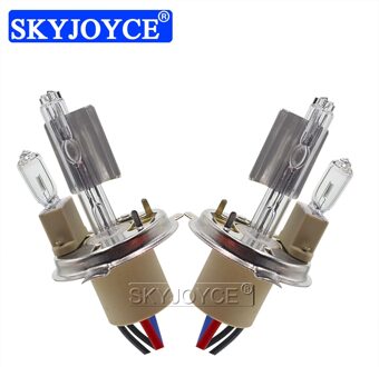 Skyjoyce 12V 55W H4-2 Hid Koplamp Lamp Met Halogeenlamp 35W H4H H4L Keramiek Metal Base Xenon lampen 4300K 6000K Autolichten 35W H4-2 / 4300 K