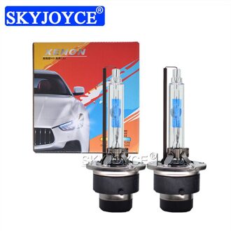 Skyjoyce 2Pcs D2S 5500K 35W Xenon Hid-lampen Snelle Heldere Uv Gratis 35W D4S Xenon Hid lampen Vervanging Voor D2 D4 Auto Koplamp Kit