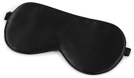 Slaap Masker 100% Natuurlijke Moerbei Zijde Zachte Blinddoek Slapen Oogmasker Voor Reizen Home Sleep Aid Gezondheid Slaapmasker Ogen Cover zwart