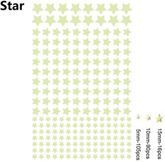 Slaapkamer Ceilling Glow In Dark Moon Fluorescerende Bubble Sticker Sterren Stippen Muur Art 3D Lichtgevende Decal Home Decoratie