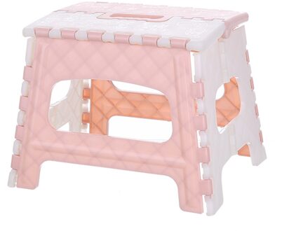 Slaapkamer Draagbare Lichtgewicht Thuis Trein Kids Volwassenen Woonkamer Multi Purpose Outdoor Keuken Non Slip Badkamer Opvouwbare Kruk Roze