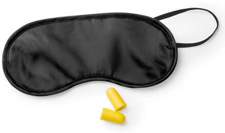 Slaapmasker met oordoppen - Zwart - Verduisterend travel masker