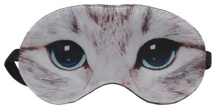 Slaapmasker Poes/kat ? Zacht Oogmasker Dierenthema ? Voor Kinderen & Volwassenen Multi