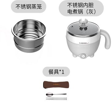 Slaapzaal student kleine pot multifunctionele huishouden slaapkamer pot noodle koken kleine power elektrische fornuis met stoomboot