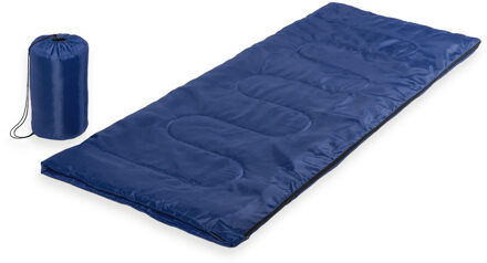 Slaapzak 1 peroons - dekenmodel - blauw - 75 x 185 cm - Kamperen - Camping - Polyester