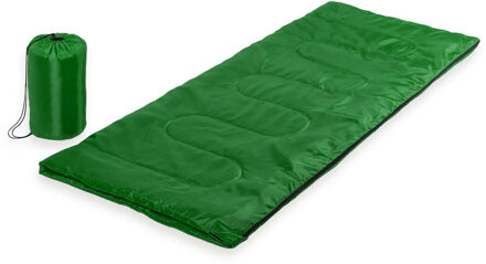 Slaapzak 1 peroons - dekenmodel - groen - 75 x 185 cm - Kamperen - Camping - Polyester