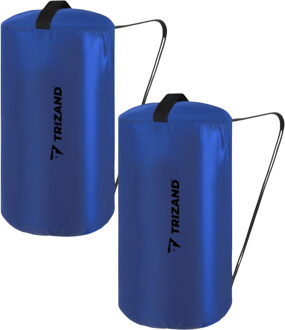 slaapzak - 2x - blauw - 200 x 75 cm - 0,9 kg - kamperen - slaapzak/dekbed - 2 in 1