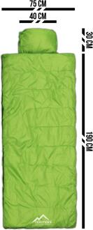 Slaapzak piloot Traveller Groen/Grijs - One Size