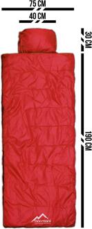 Slaapzak piloot Traveller Rood - One Size