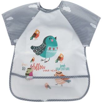 Slabbers Waterdichte Korte Mouwen Cartton Jongen Meisje Slabbetjes Kids Burp Doek Voeden Baby Bib23