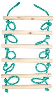 Slackers Ninja-touwladder 2,5 Meter Blauw