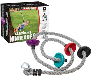 Slackers ® Ninja Rope Klimtouw Kleurrijk