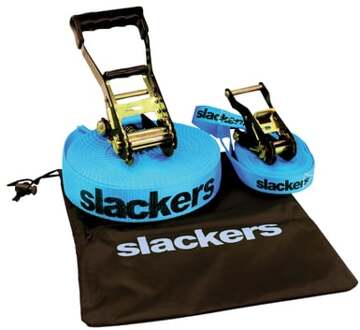 Slackers Slackline-set 15 Meter Blauw