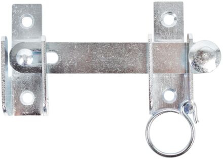 Slaggrendel Met Vaststelvoorziening - Galvanisch Blauw Staal - 120x65 Mm