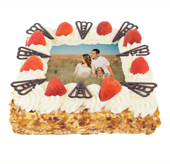 Slagroomtaart Aardbei