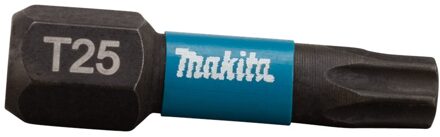 Slagschroefbit Impact Black, T25x25mm 2 stuks - B-63688