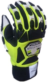 Slagvast. Cut Slip. Anti-Vibratie. Hoge Zichtbaarheid. Ontworpen Voor Totaal Hand Bescherming Handschoen (Grote, Groen)