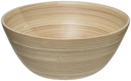 Slakom/serveer schaal- Bamboe - D30 cm - Saladeschalen Beige