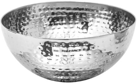 Slakom/serveer schaaltjes - rvs metaal - D24 cm