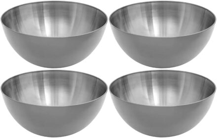 Slakommetjes - 10x - schaaltjes - RVS - D13 x H6,4 cm