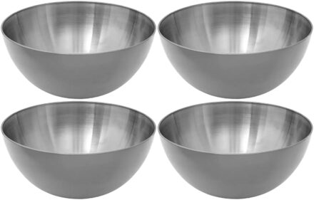 Slakommetjes - 8x - schaaltjes - RVS - D13 x H6,4 cm