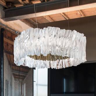 Slamp Accordéon LED hanglamp goud 3.000 K transparant, goudkleurig