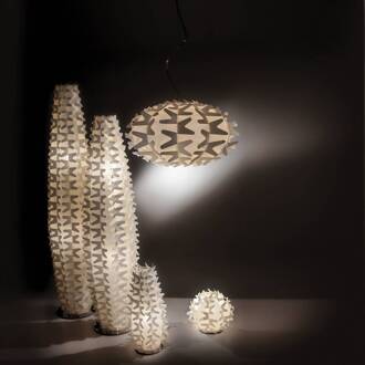 Slamp Cactus - designer-vloerlamp, hoogte 155 cm opaal wit