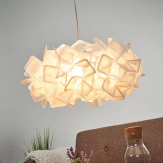 Slamp Clizia - designer-hanglamp, wit wit / opaal