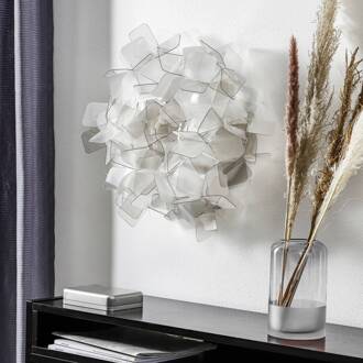 Slamp Clizia - designer-wandlamp, rookgrijs alu / grijs / zink