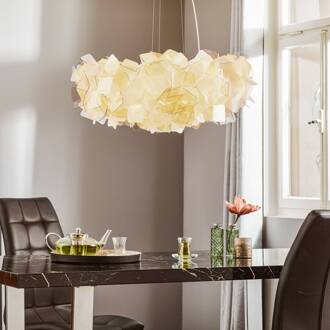 Slamp Clizia hanglamp, Ø 78 cm, fumé rookgrijs, transparant