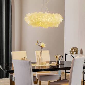 Slamp Clizia hanglamp, Ø 78 cm, wit wit, transparant