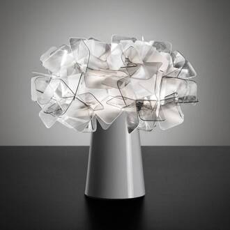 Slamp Clizia LED tafellamp batterij dimbaar fumé rookgrijs, transparant