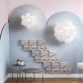 Slamp Clizia Pixel wandlamp Ø 78 cm wit