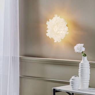 Slamp Clizia plafondlamp, Ø 32 cm, wit wit, transparant