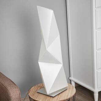 Slamp Diamond - design-tafellamp, 72 cm wit, aluminium