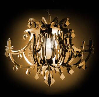 Slamp Ginetta - design-hanglamp, goud