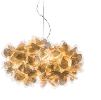 Slamp hanglamp Clizia Mama Non Mama, Ø53cm, goud/helder goud, helder