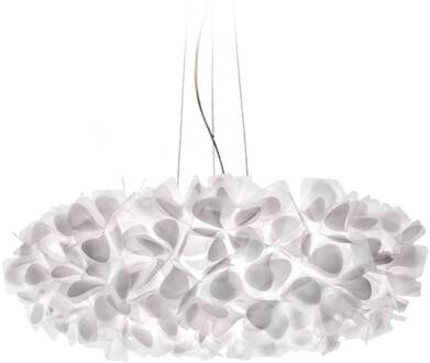 Slamp hanglamp Clizia Mama Non Mama, Ø78cm, wit/helder wit, helder