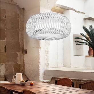 Slamp Kalatos hanglamp, transparant/wit transparant, wit